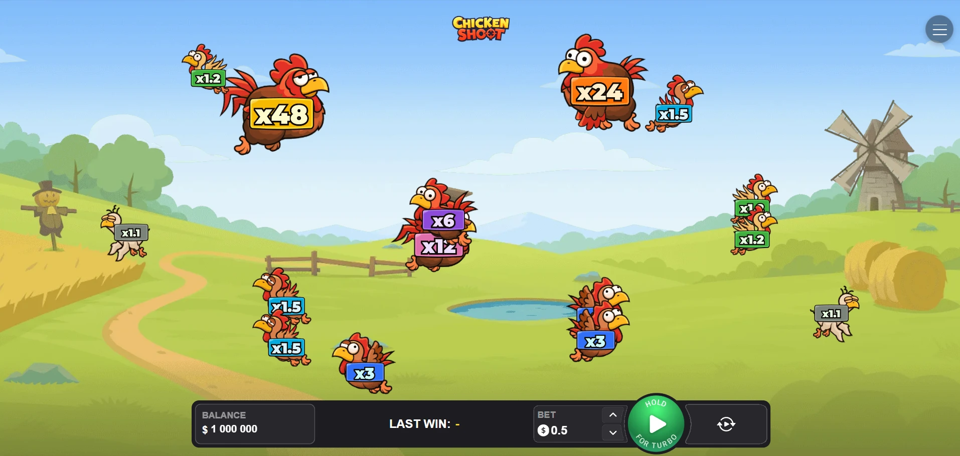 Chicken shoot inout.